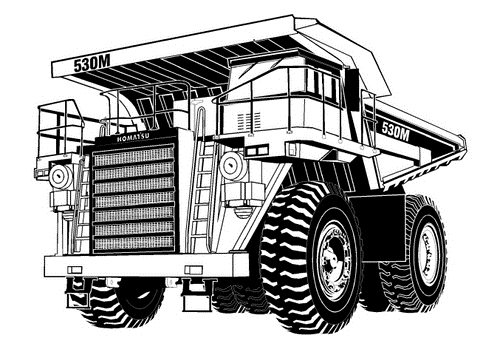 Komatsu 530M Dump Truck Service Repair Manual