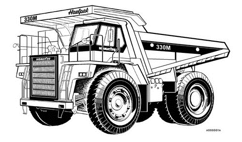Komatsu 330M Dump Truck Service Repair Manual