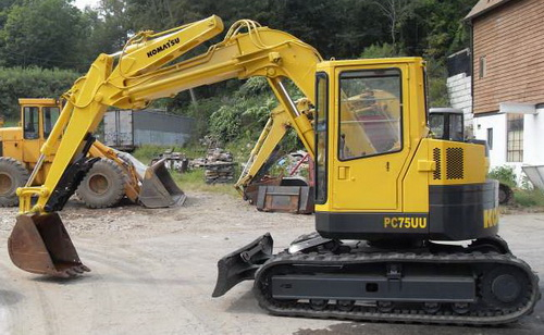 Komatsu PC75UU-3 Hydraulic Excavator Operation & Maintenance Manual
