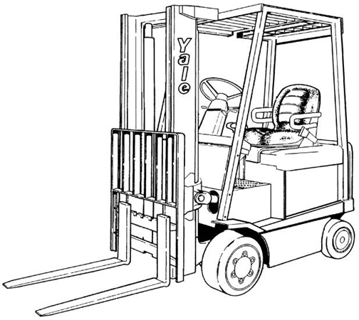Yale ERC20AGF, ERC25AGF, ERC30AGF (E108) Electric Forklift Trucks Parts Manual