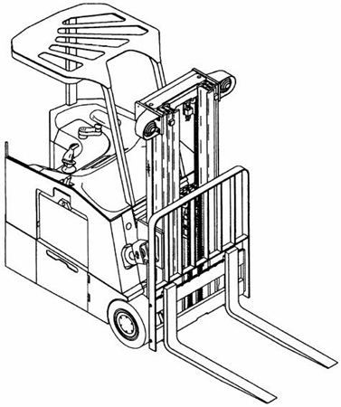 Yale ESC030ZA, ESC035ZA, ESC040ZA, ESC050ZA (Z945) Forklift Trucks Parts Manual
